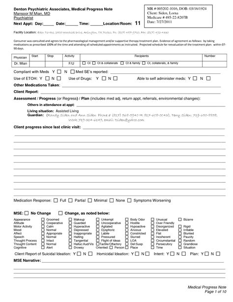 This pdf tool is available online and can be very quickly filled out, properly edited, signed, and also printed using any device, including a tablet. . Sample progress notes for mental health therapy